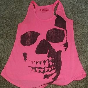 Pink skull tank